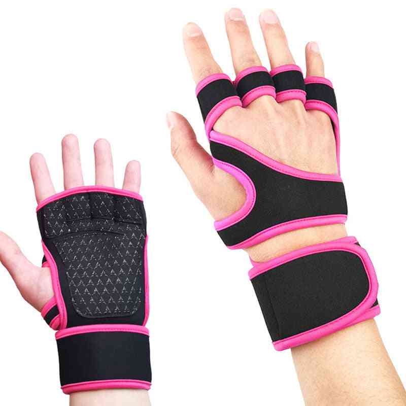 Half Finger, Crossfit Non-slip, Cycling Gym, Weightlifting Gloves