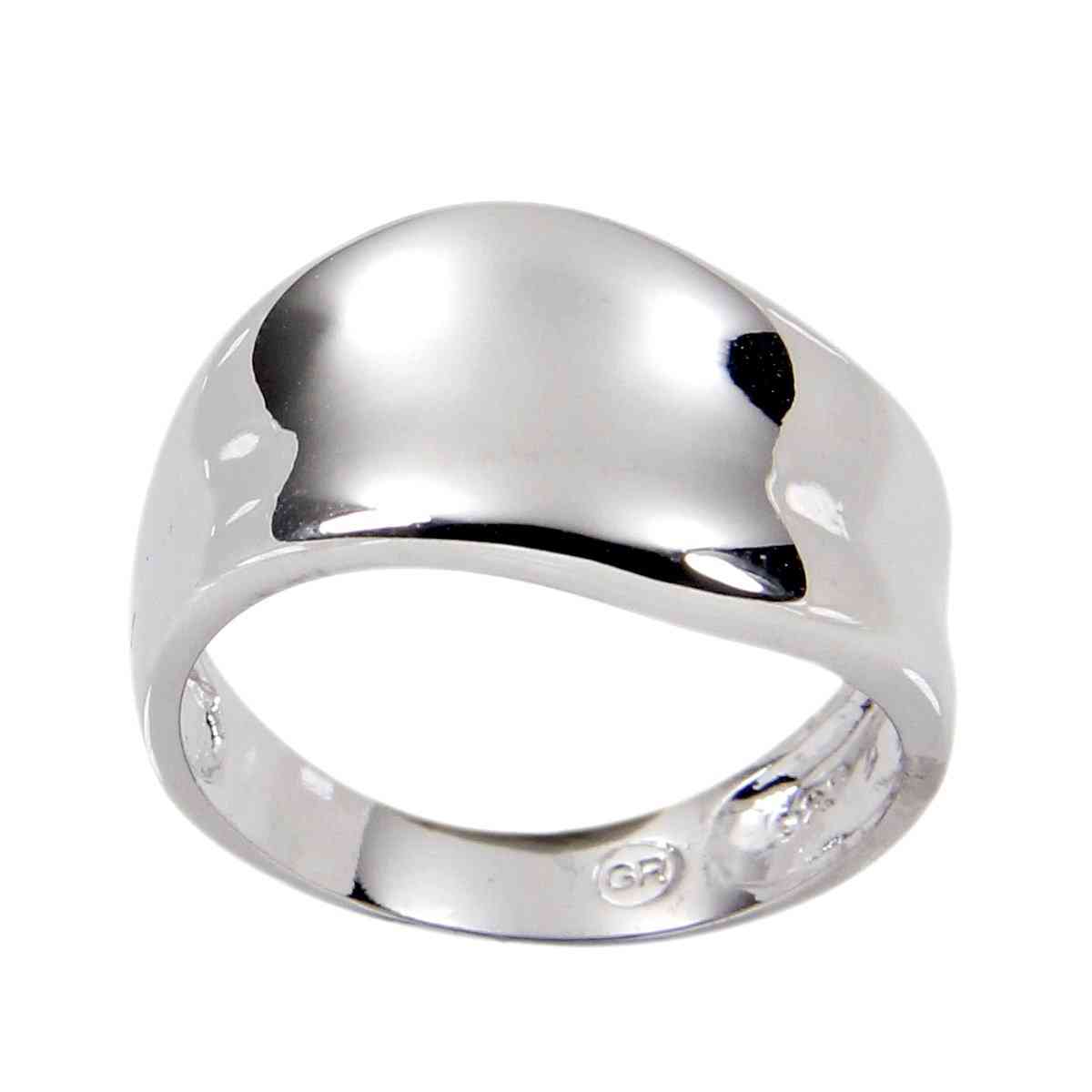 Sterling Silver Wave Contemporary Band Ring