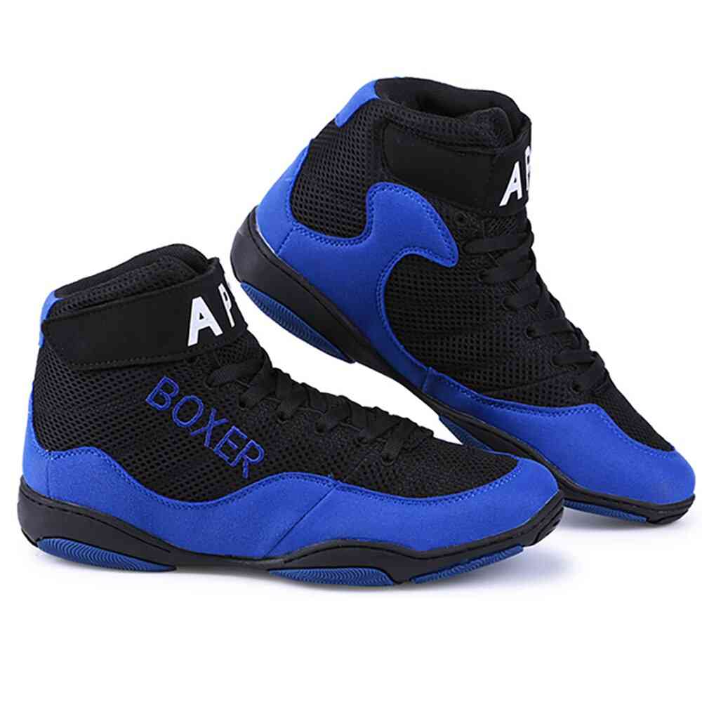 Sport Training Sneakers, Outsole Lace Up, Boxing Shoes