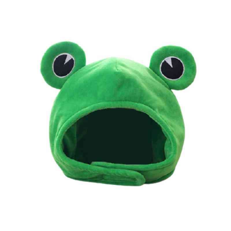 Cute Plush Frog Hat Scarf Cap