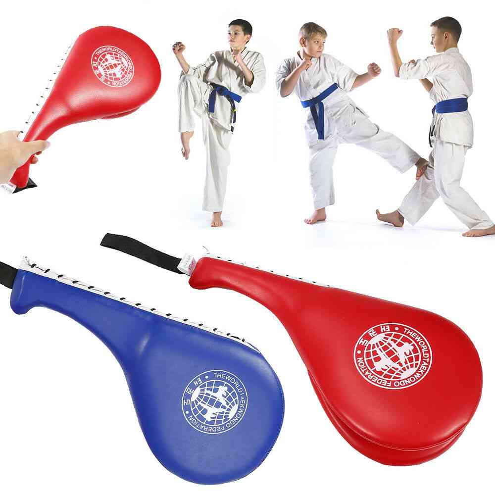 Otroški taekwondo kick pad, tarč boks v karateju, vadba otrok, usnjena tarča, varnostna oprema
