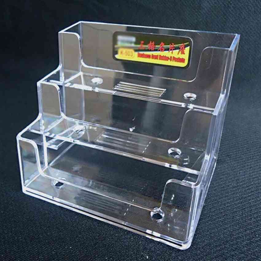 3 Layer Business Name Card Holders Shelf