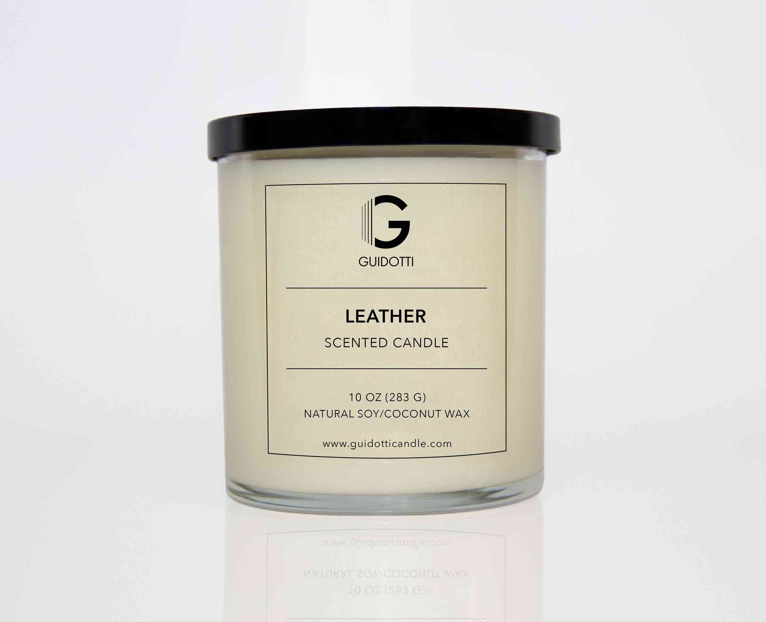 Leather Scented Soy Candle