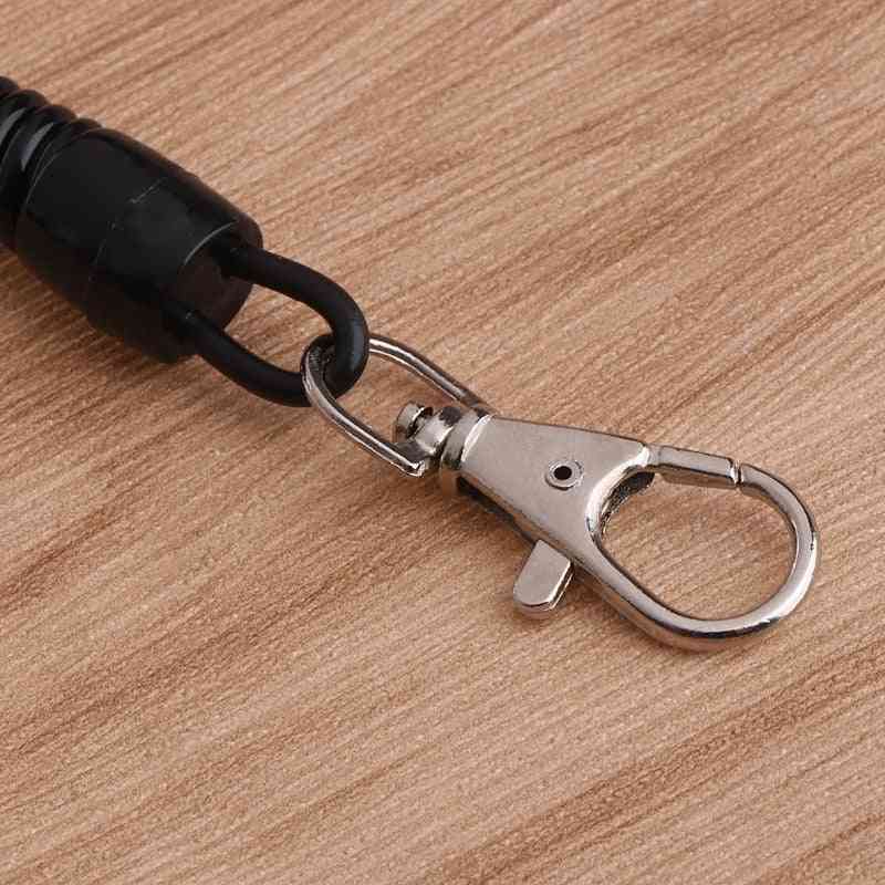 Spring Elastic Retractable Tactical Rope Phone Antilost Key Chain