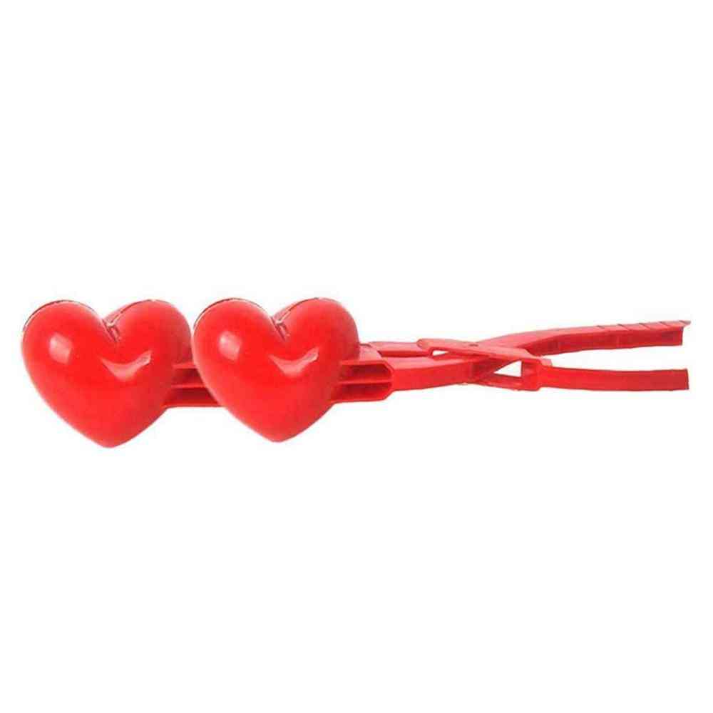 Heart Shaped Snowball Maker/clamp For Kids