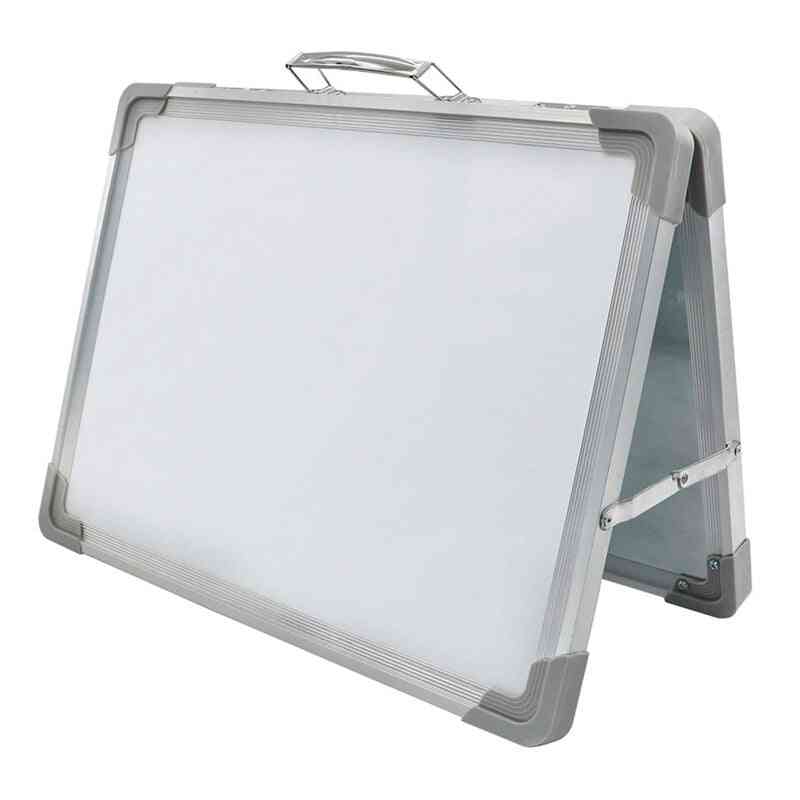 Magnetic Desktop Foldable Whiteboard Mini Easel Double Sided With Holder