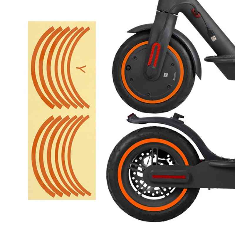 Scooter hjulnav beskyttende reflekterende klistermærke