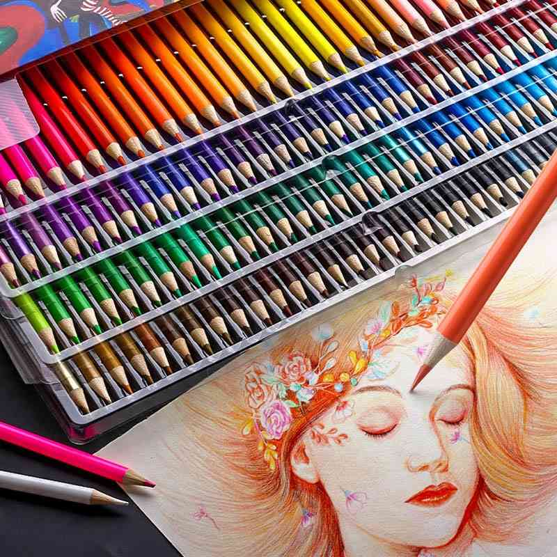 Brutfuner barvy profesionální olejové barevné tužky sada umělec malba skicování dřevo barevná tužka
