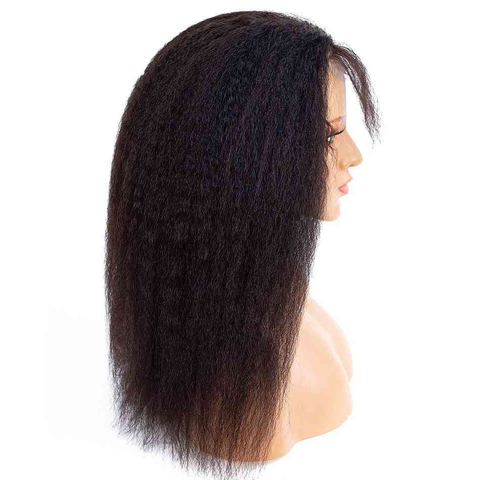 Brazilian Kinky- Straight Lace, Closure Wigs