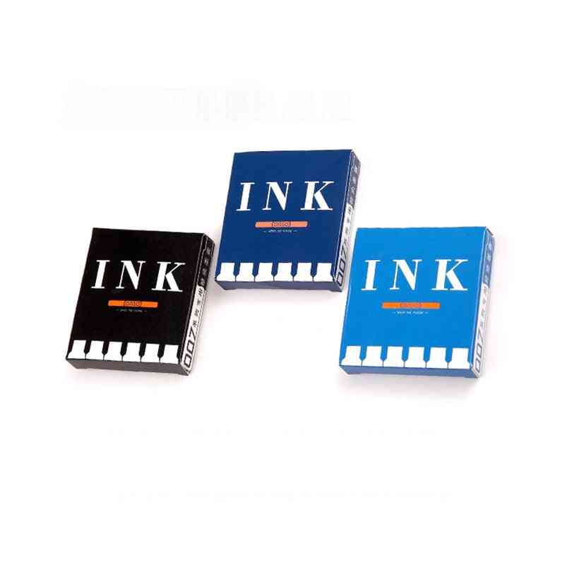 Inkoustová kazeta bez uhlíku modro-černá modrá černá 6ks/box přenosné inkoustové kazety