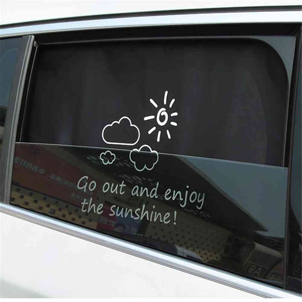Magnetisk gardin i bilen, fönster solskydd uv skydd för barn, baby