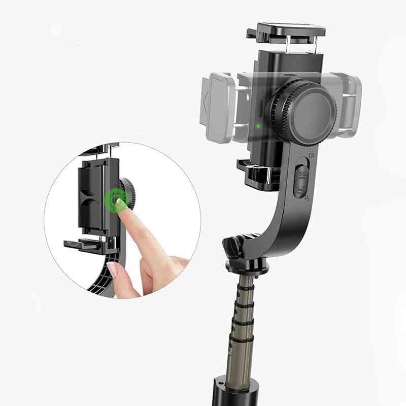 Uppgraderad gimbal smartphone-stabilisator med automatisk balans selfie stick-stativ