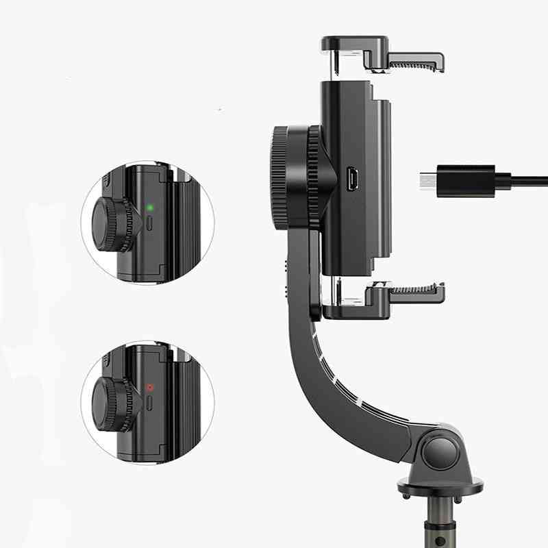 Opgraderet gimbal smartphone stabilisator med automatisk balance selfie stick stativ