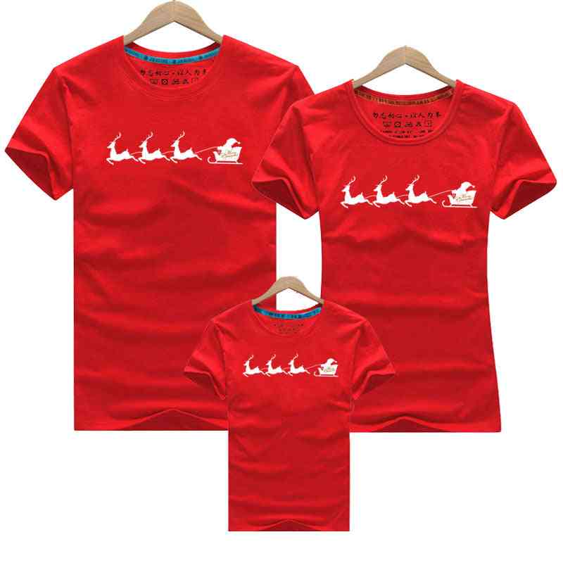 Matchande familjekläder, mamma baby t-shirt (set-3)