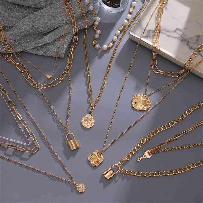 Multi Layered- Vintage Necklaces