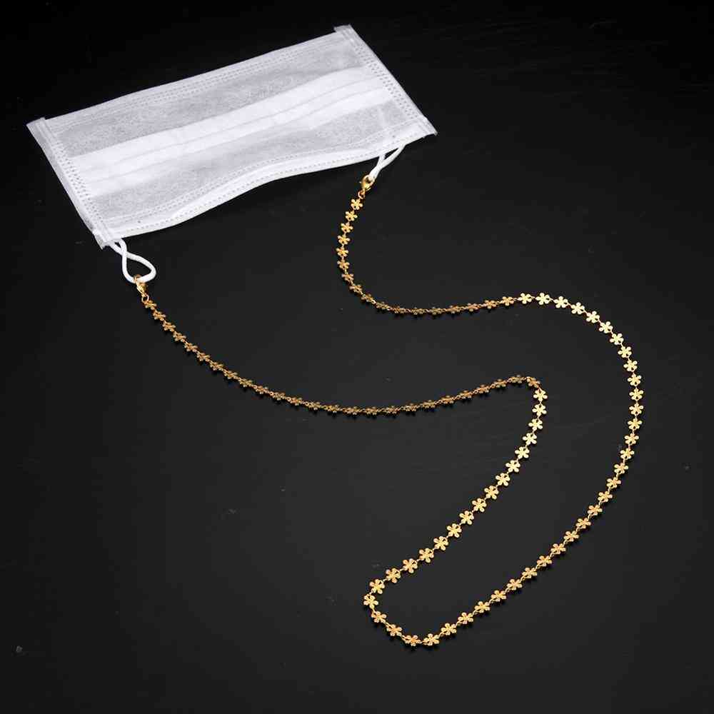 Gold Plated, Metal Chain For Glasses