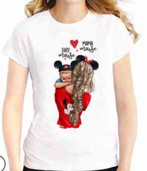 Mother Daughter Matching T-shirts, Mom Baby T-shirt