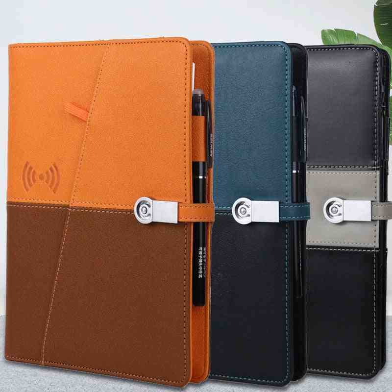 Wireless Charging Notebook Business Loose-leaf Built-in 8000mah