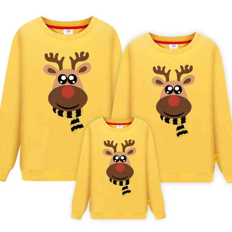 Családi karácsonyi pólók, apa anya lánya fia pulóver