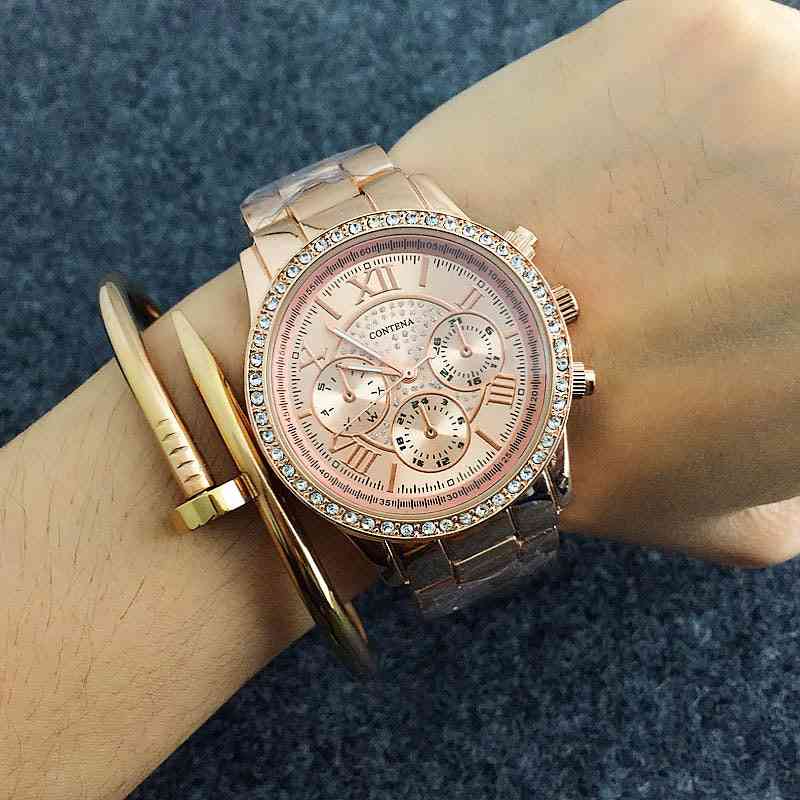 Crystal Diamond  Luxury Full Steel Wristwatch
