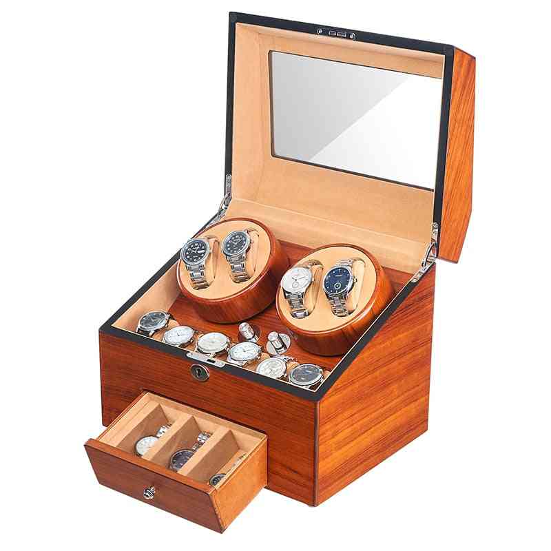 Automatic Wood Watch Winder Display Box