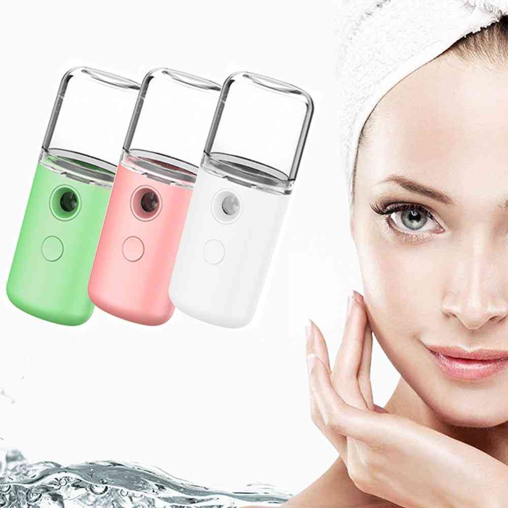 Usb Humidifier- Rechargeable Nano Facial, Mist Sprayer For Face Nebulizer