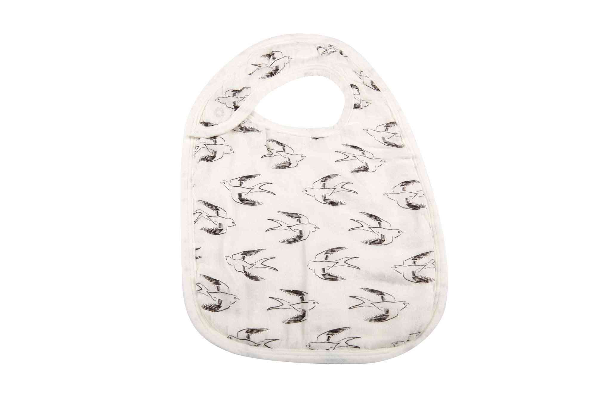 Black And White, Soft And Comfortable Snap Bibs Set Of 3