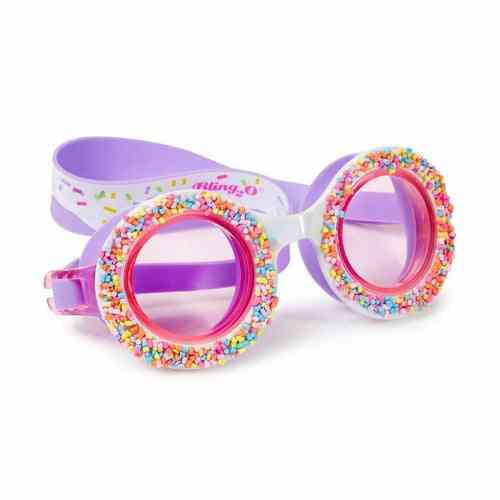 Donut In Purple Swim Goggles