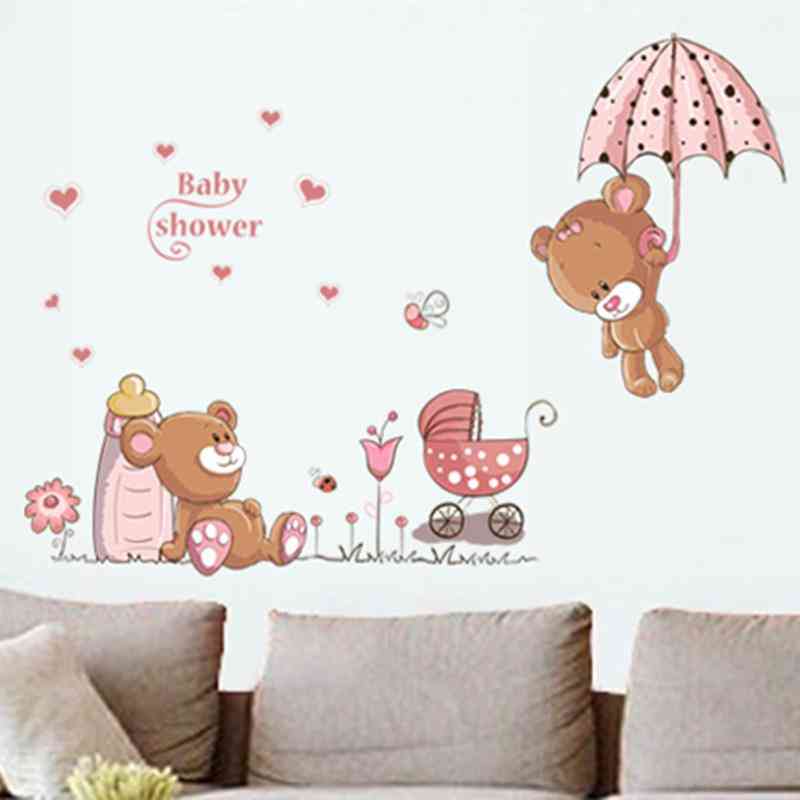 Brown Bears Wall Sticker For Kids Room