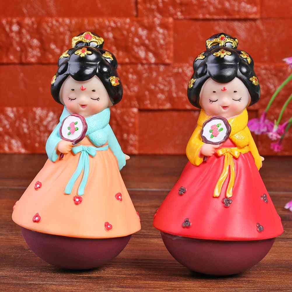 Cute Girl Dress- Tumbler Ornament, Crafts Figurine Toy