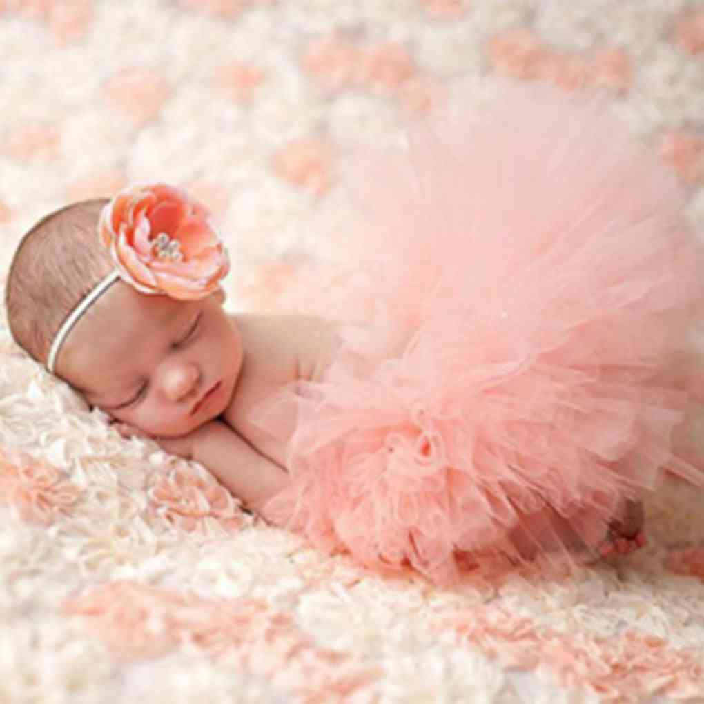 Cute Princess Newborn Photography Props, Baby Girl Summer Dress
