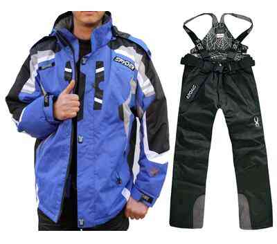 Spider Thicken Warm Windproof Snowboard Set Ski Jacket And Pant