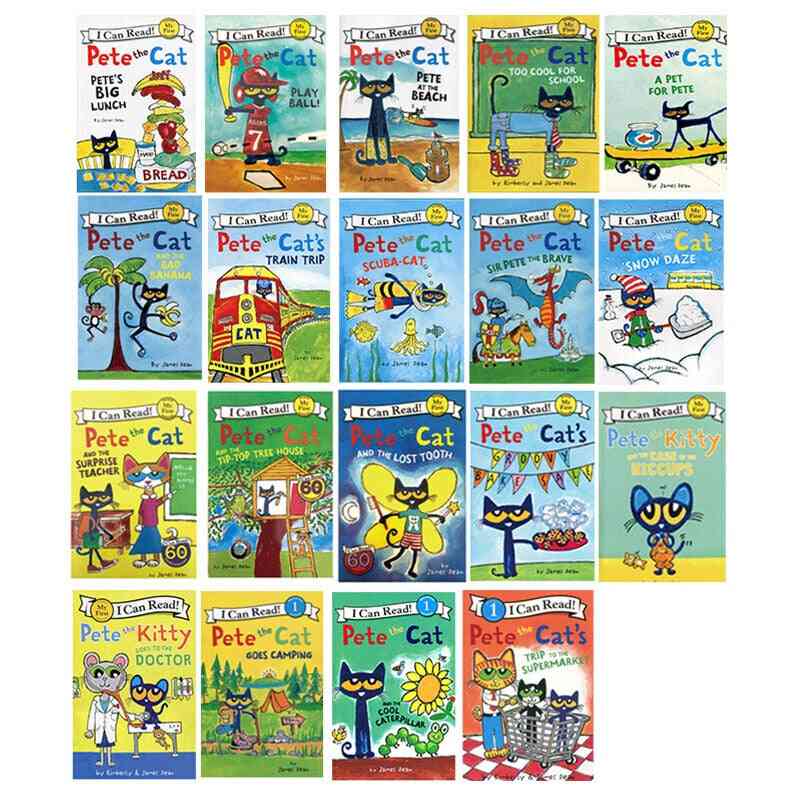 Series Of Pete Cat Picture- English Educational, Reading Books
