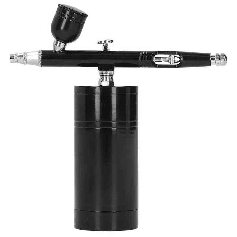 Pumpa airbrush kit, jednočinná, dobíjecí ruční, integrované stříkací pero, mini sada pro zpracování