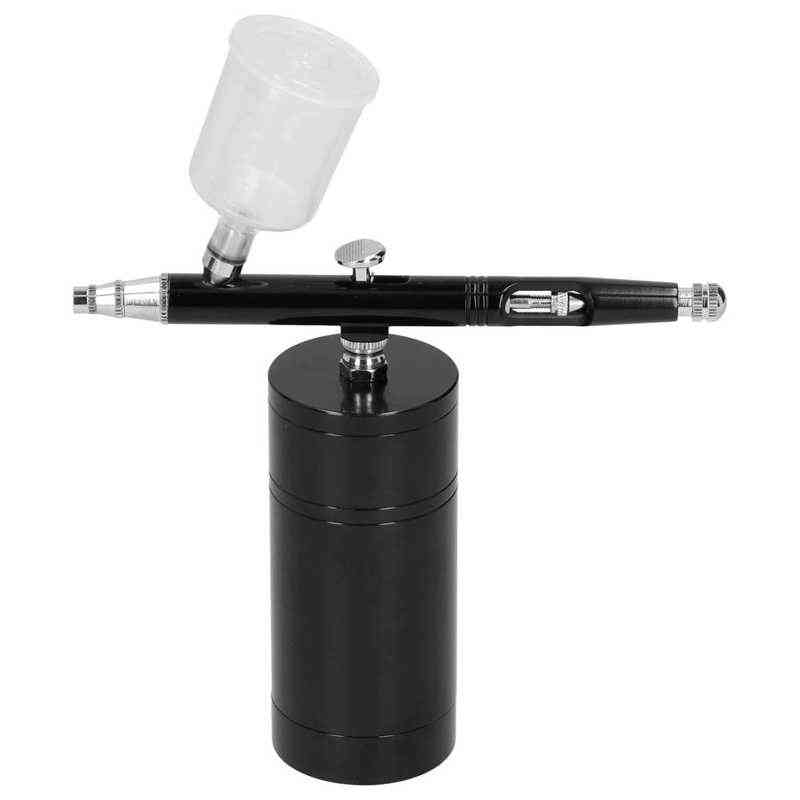 Pompa kit aerografo, singola azione, palmare ricaricabile, penna spray integrata, mini set di elaborazione