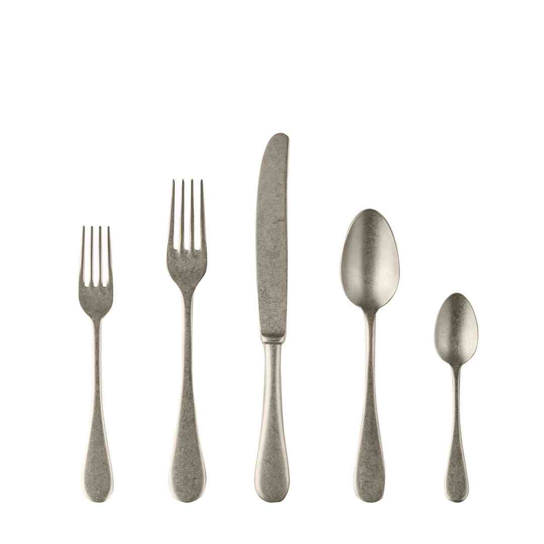 20 Pcs Set Vintage Spoon, Knife Tableware Set
