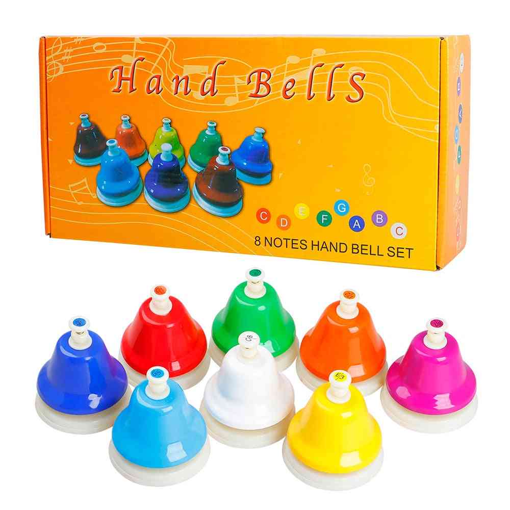 Colorful 8-note Hand Bell's Music Toy