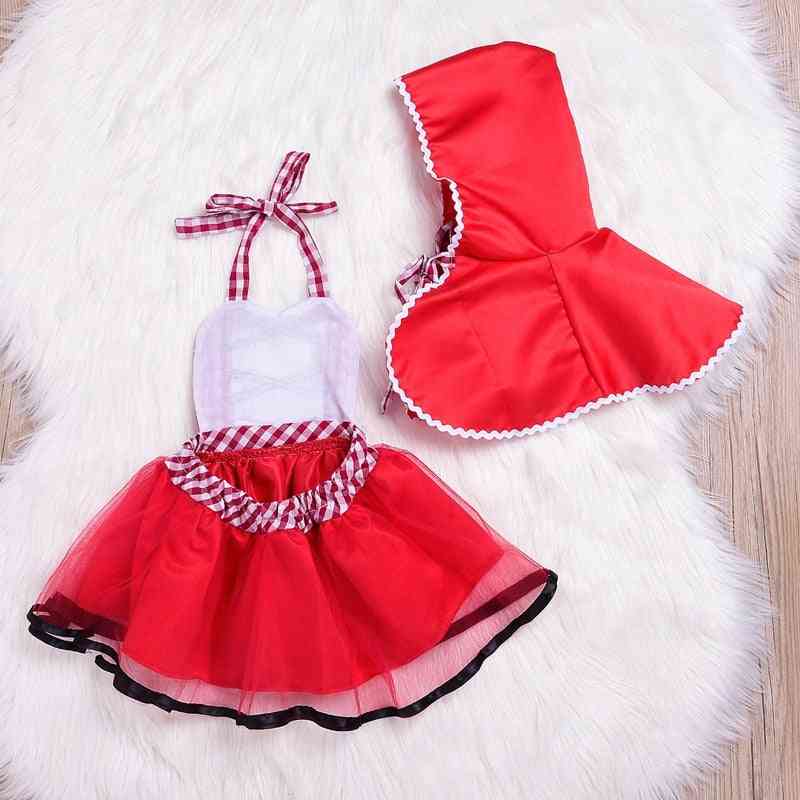 Novorodenec cosplay dieťa dievča červené tutu šaty
