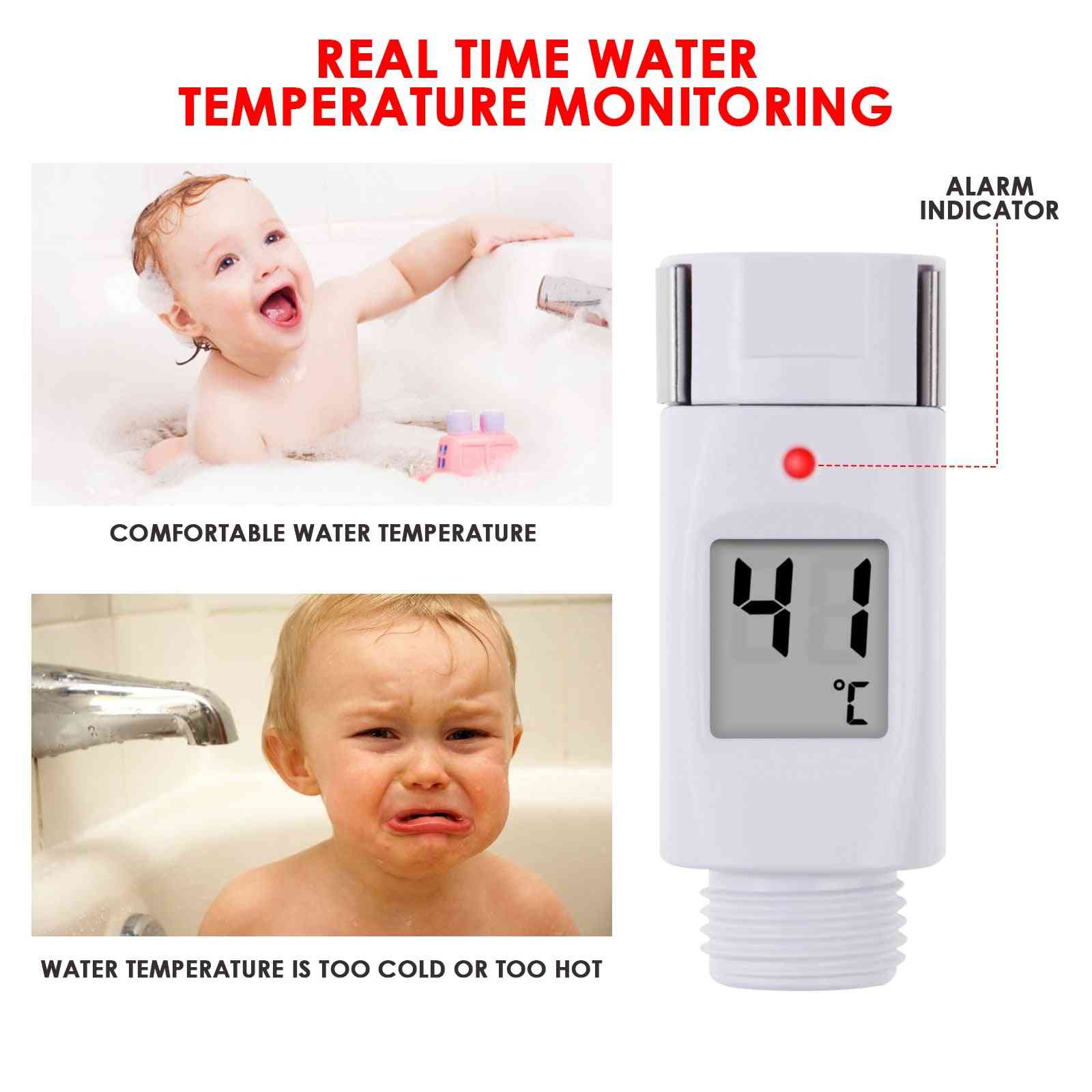 Waterproof Thermometer- W/ Alarm Alert, Hot-cold For Electric Showers