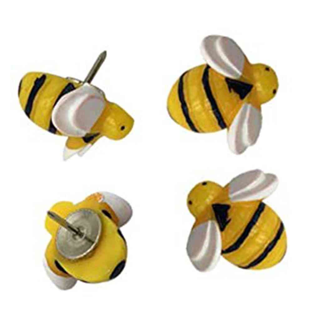 Creative Decorative Cute Bees Thumb Tacks Push Pins
