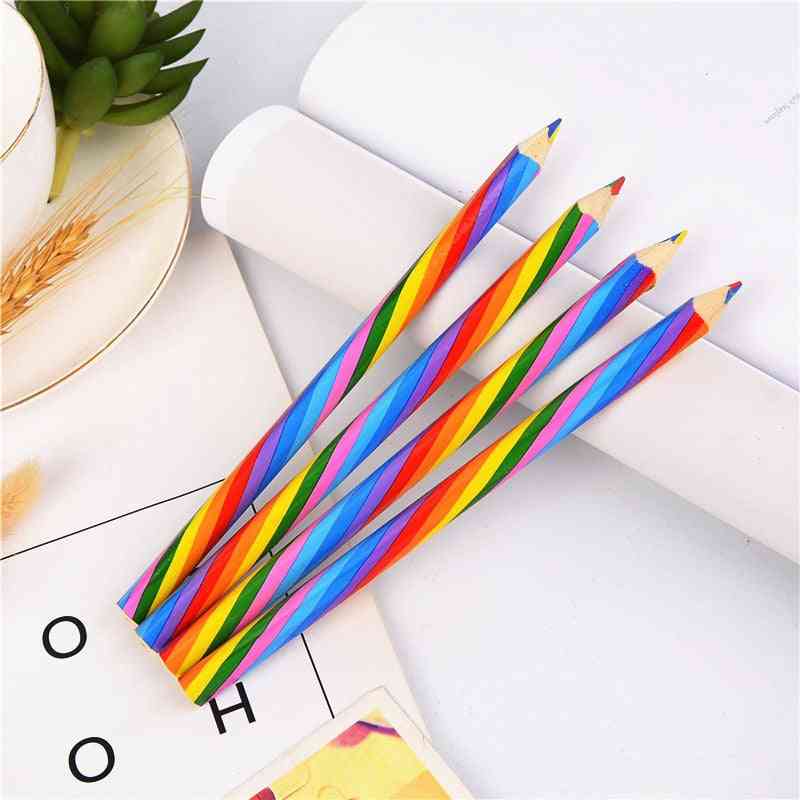 Concentric Rainbow Pencil For Student