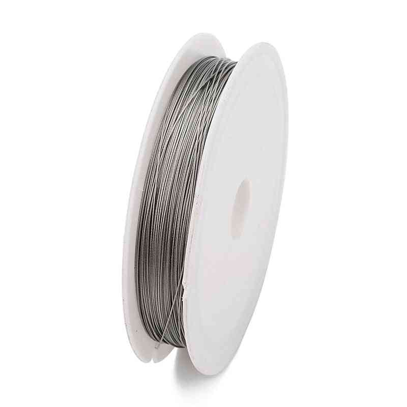 1 Roll Resistant Strong Line Stainless Steel Wire For Jewelry Making Finding