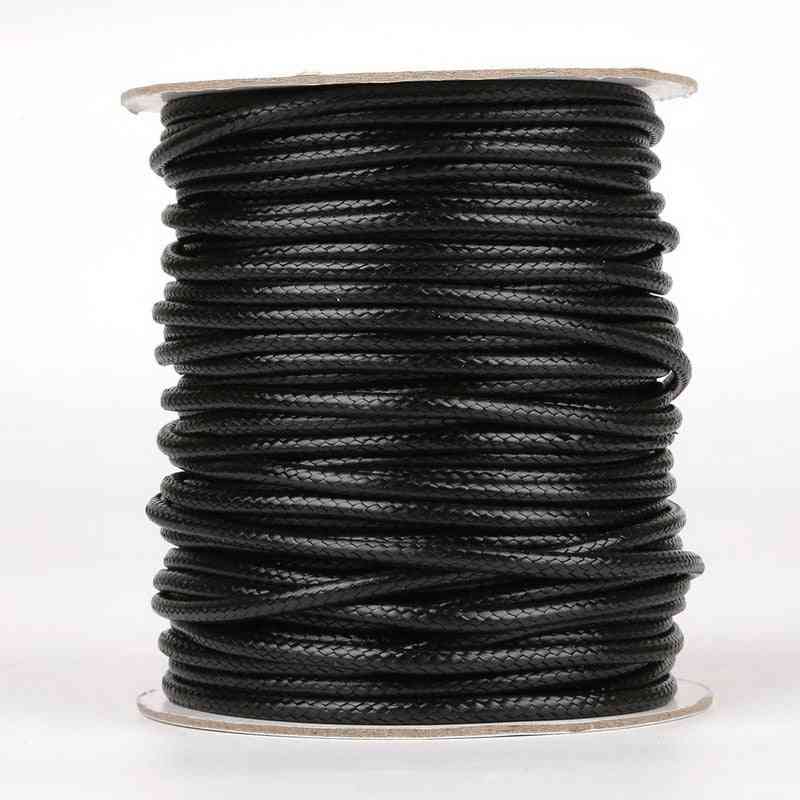 5-10meters/roll Waxed Cord Necklace Rope Leather Cord For Jewelry Making