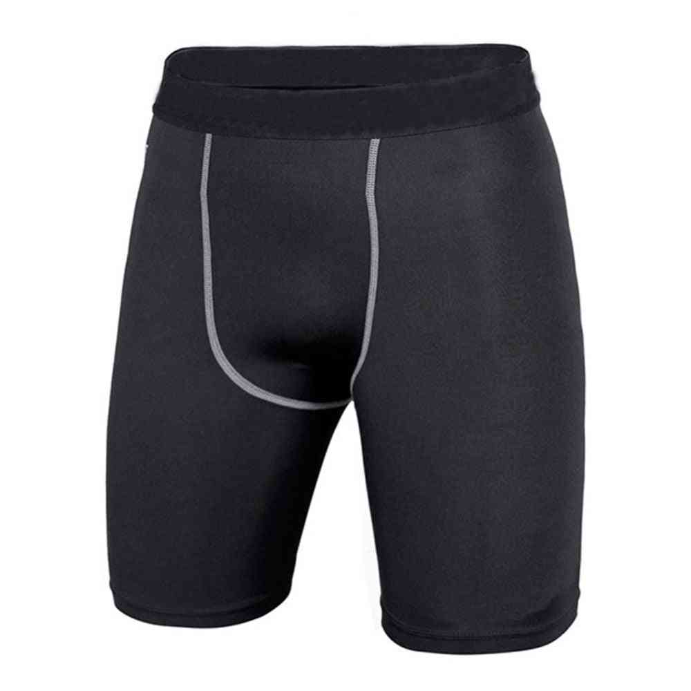 Herrkompression sportshorts, atletisk tight lager shorts
