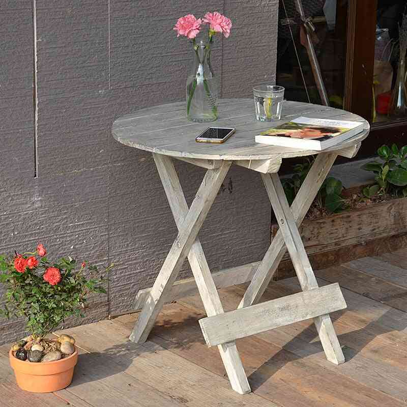 Portable Outdoor Folding Side Table And Chair Set
