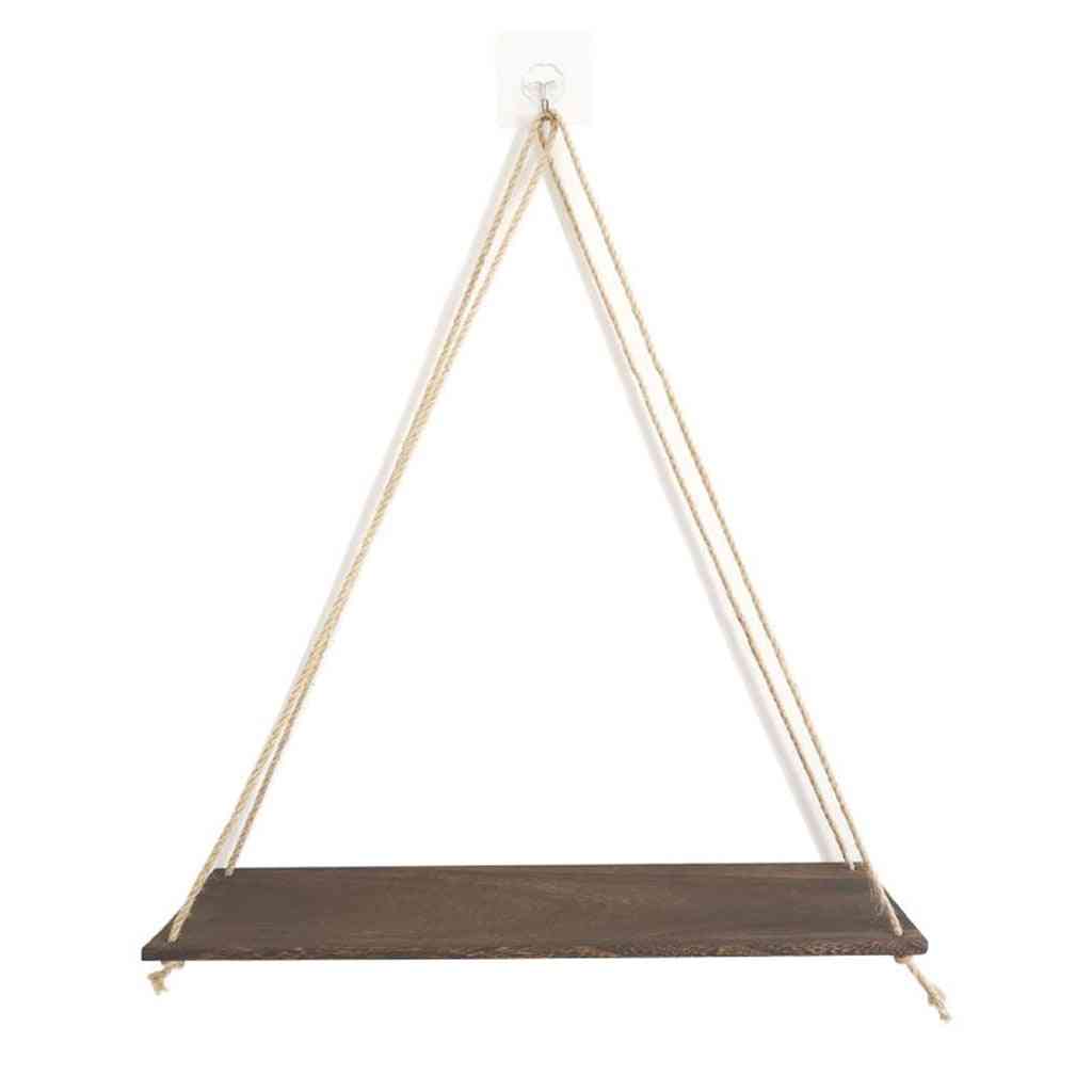 Premium Wood Swing Hanging Rope Wall