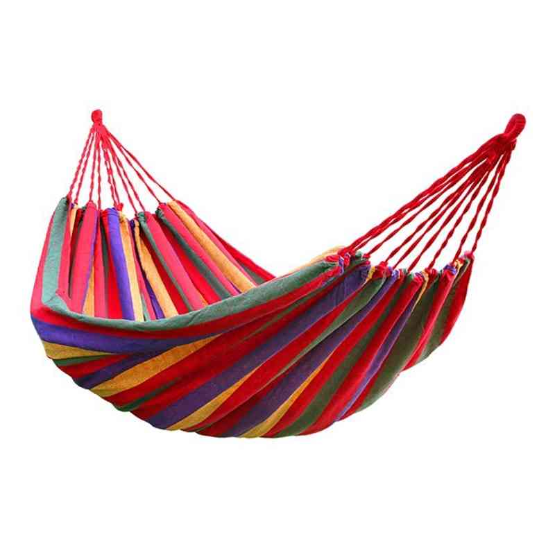 Strong And Comfortable Stripe Hang Bed, Canvas Hammock