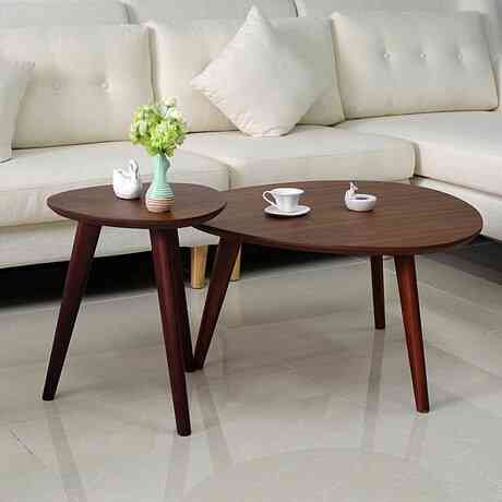 Solid Wood Triangle Coffee Table