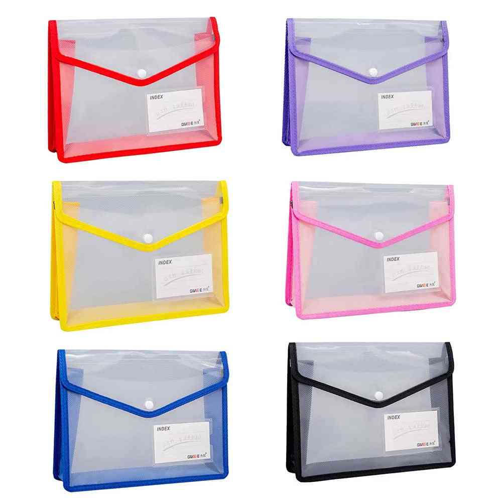 Portable Transparent Heavyweight File Bag
