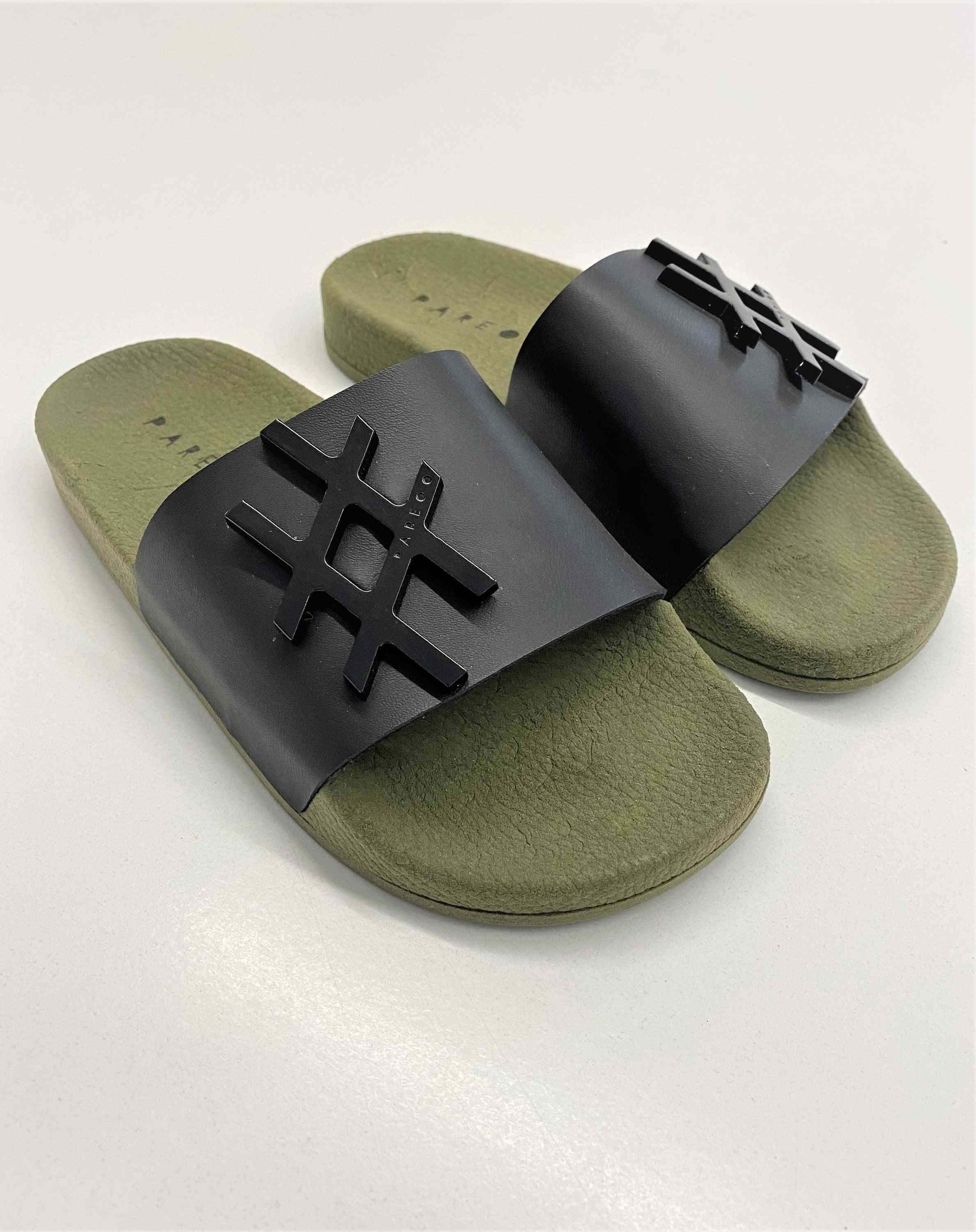 Hashtag Metal Badge- Slides Slipper Sandal